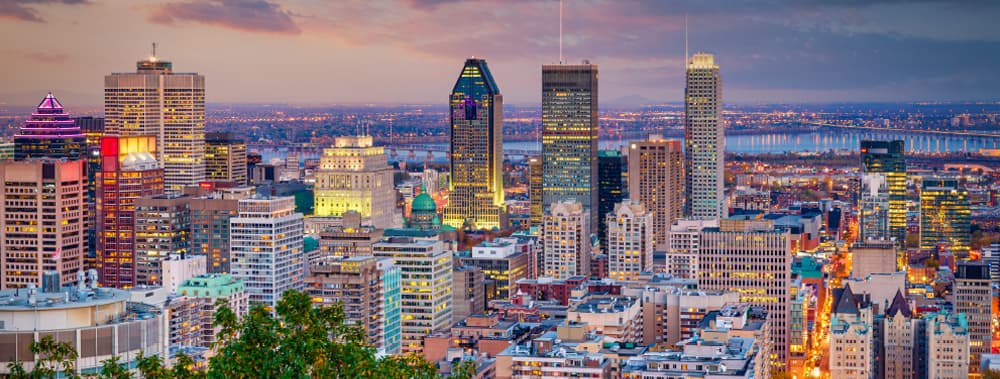 Downtown Montréal, Quebec, where many subsidiaries of the Optimum Financial Group are based. Downtown Montréal, Quebec, where many subsidiaries of the Optimum Financial Group are based.